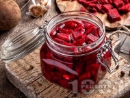 Рецепта Лесна туршия от червено цвекло със саламура